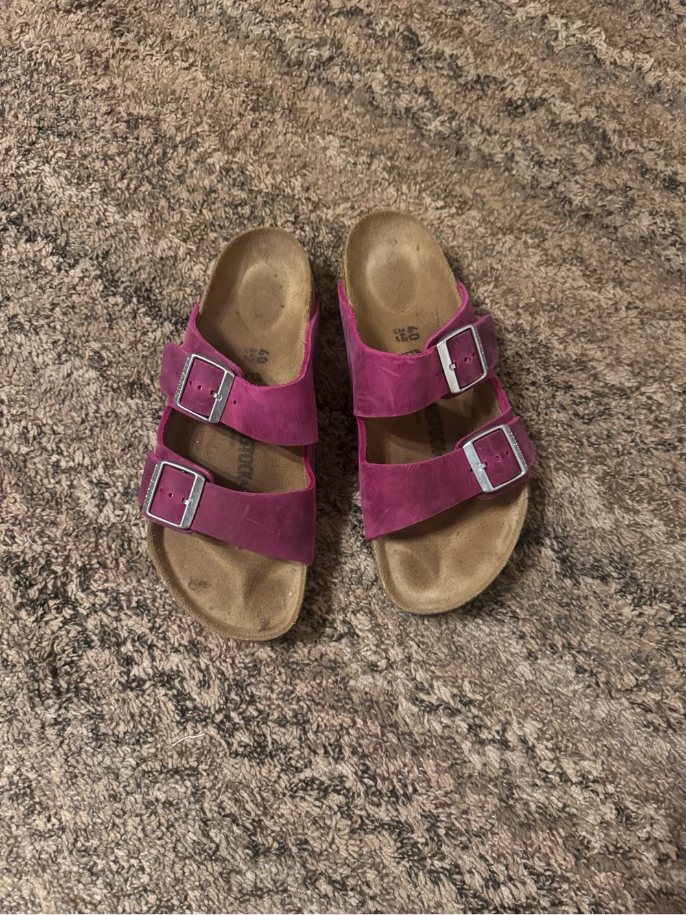 Birkenstock Women’s Two-Buckle Magenta Arizona